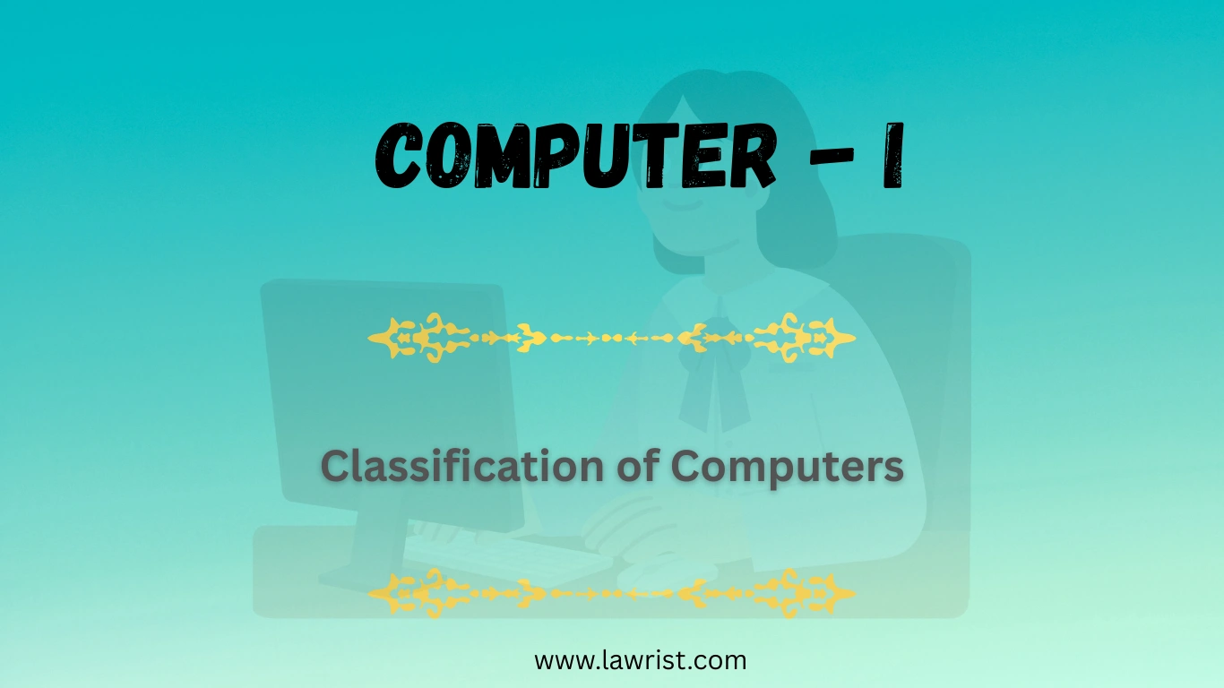 Classification of Computers